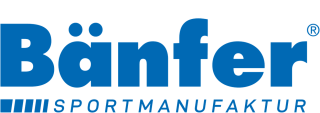 Logo mit dem blauen Schriftzug „Bänfer Sportmanufaktur“.