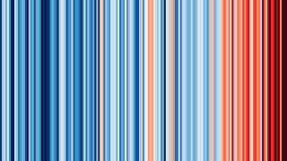 Warming Stripes der Schweiz